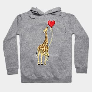 Giraffe Heart Balloon Hoodie